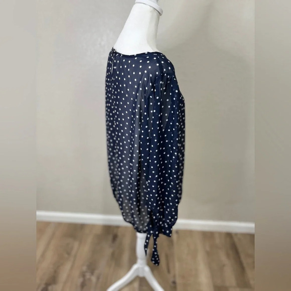 NWOT CHARMING CHARLIE Polka dot dressy blouse - Picture 8 of 11